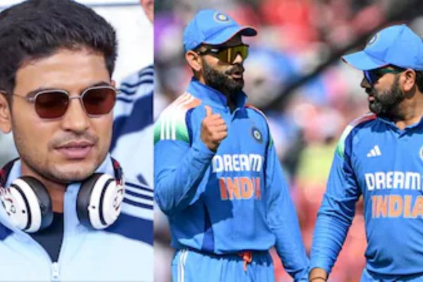 Shubman Gill, Virat Kohli and Rohit Sharma (Image credit Twitter - X)