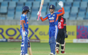Smriti Mandhana Smashes 124 to Shatter Mithali Raj's All-Time International Run Record (image via X)