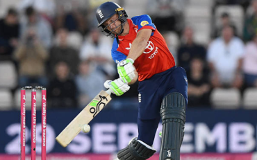 Jos Buttler breaks Rohit Sharma's record, becomes second-highest T20I run-scorer (image via getty)