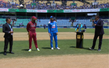 IND vs WI 1st ODI: india opted to bowl first (image via X)