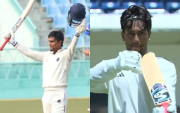 Duleep Trophy Final: Kumar Kushagra Hits Composed 101 Against South Zone in Chennai (image via X)
