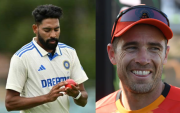 Mohammed Siraj and Tim Southee (Image Credit- Twitter X)