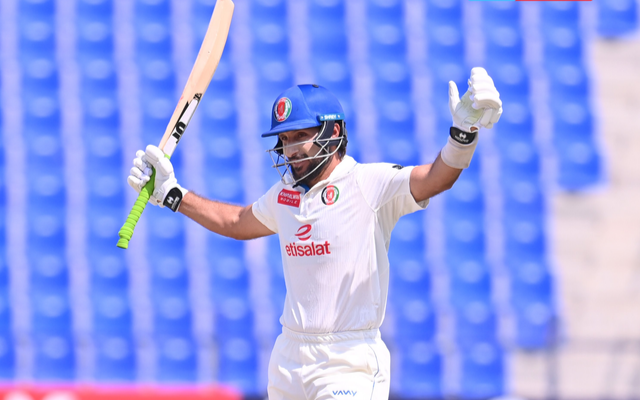 AFG vs BAN: Rahmat Shah Scores Historic Century on Test Captaincy Debut Against Bangladesh (image via X)