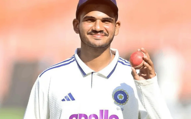 Tanmay Baloda Takes 14 Wickets to Shatter Tim Southee’s 19-Year-Old Youth Test World Record (image via BCCI)