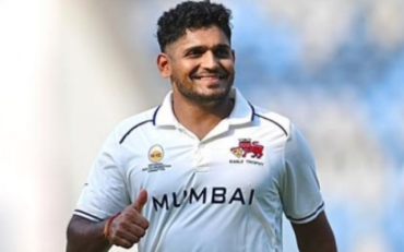 Tushar Deshpande Shines with Maiden Ranji Hat-Trick in 50th First-Class Game (image via X)