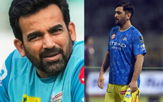 CSK Coach Zaheer Khan Set to Consult MS Dhoni Ahead of IPL Retention Cut-Off (image via X)
