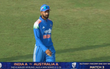 IND A vs AUS A: India A Avoid Clean Sweep with 49-Run Victory in 3rd ODI (image via JioStar)