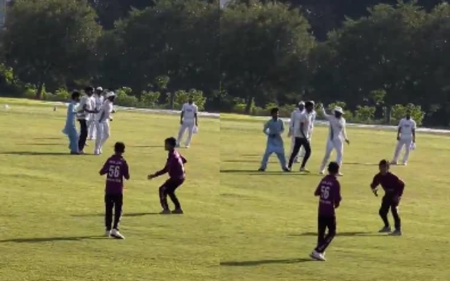 Babar Azam Tosses Fan’s Phone Amid Mid-Pitch Selfie Chaos (image via X)