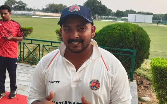 Prithvi Shaw Steps Away From the Spotlight as He Targets Team India Comeback (image via X)