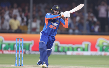 IND vs WI: Abhishek Sharma Becomes Fastest Batter to 2,000 T20I Runs by Balls Faced (image via BCCI/X)