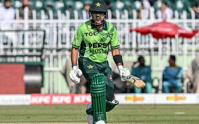 Babar Azam Completes 16,000 International Runs (image via getty)
