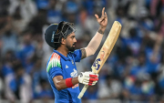 IND vs WI: KL Rahul Smashes 80-Ball Ton (image via getty)