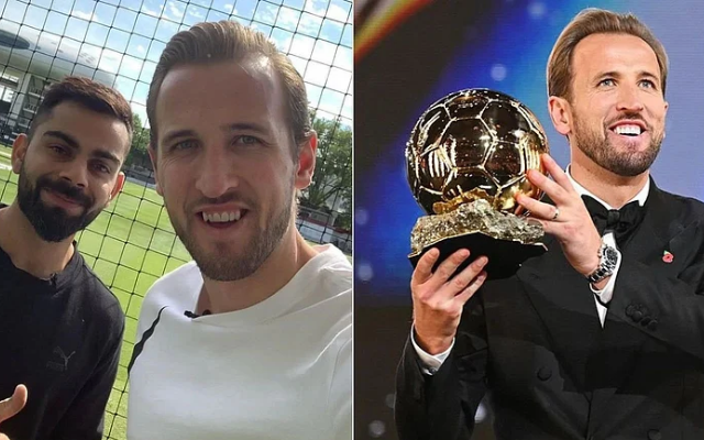 Virat Kohli Congratulates Harry Kane on Ballon d'Or Honor (image via X)